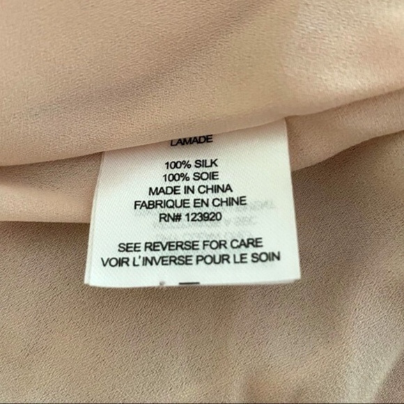 NEW LAmade 100% Silk Hi Low Ruffle Dress Tribal Print XS - Picture 11 of 12